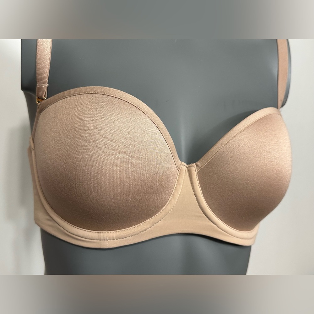 ThirdLove Nude Convertible Strapless 24/7 Classic Uplift Beige 32D Underwire Bra